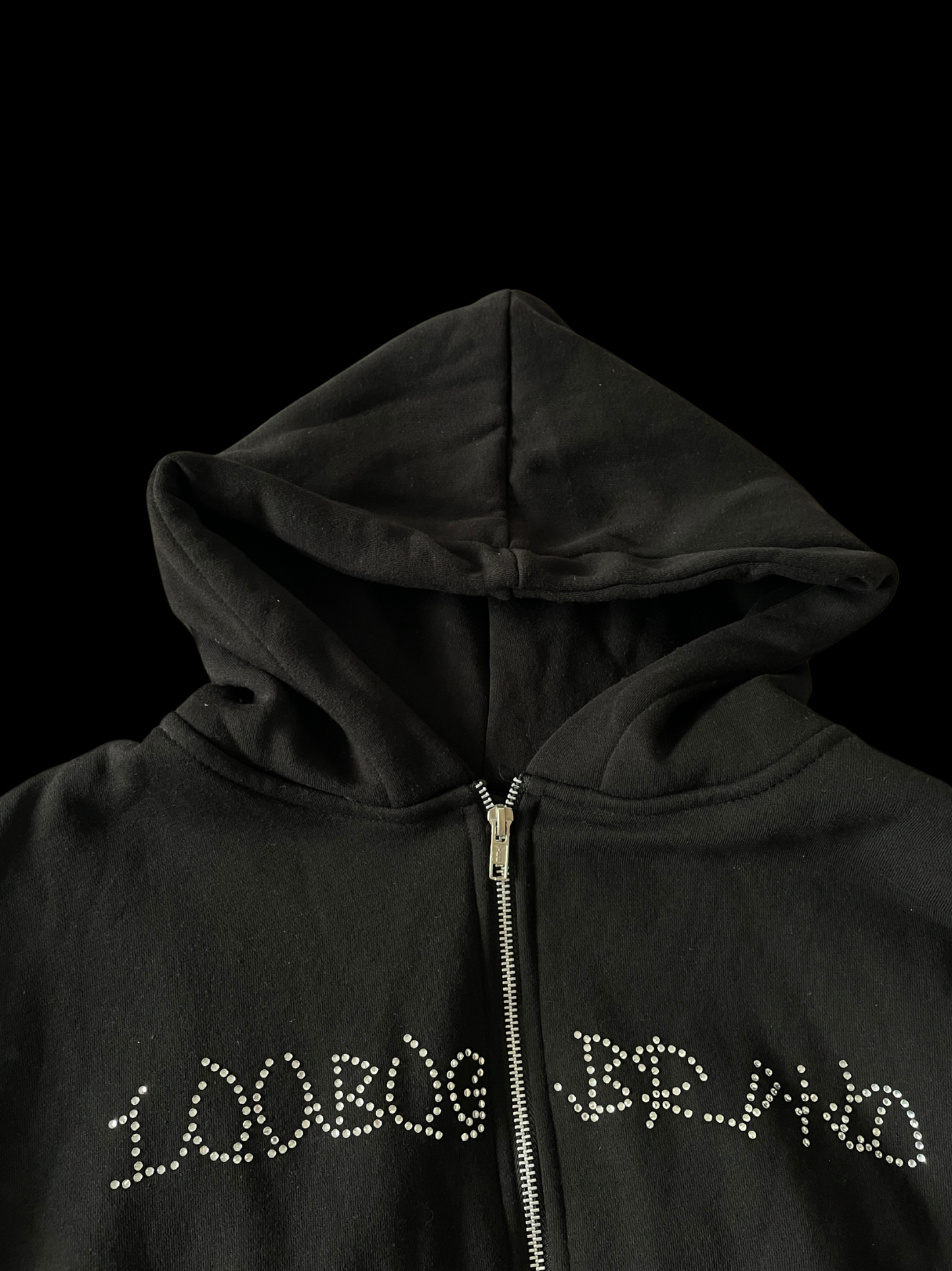 Cropped Signature Zip-up Hoodie