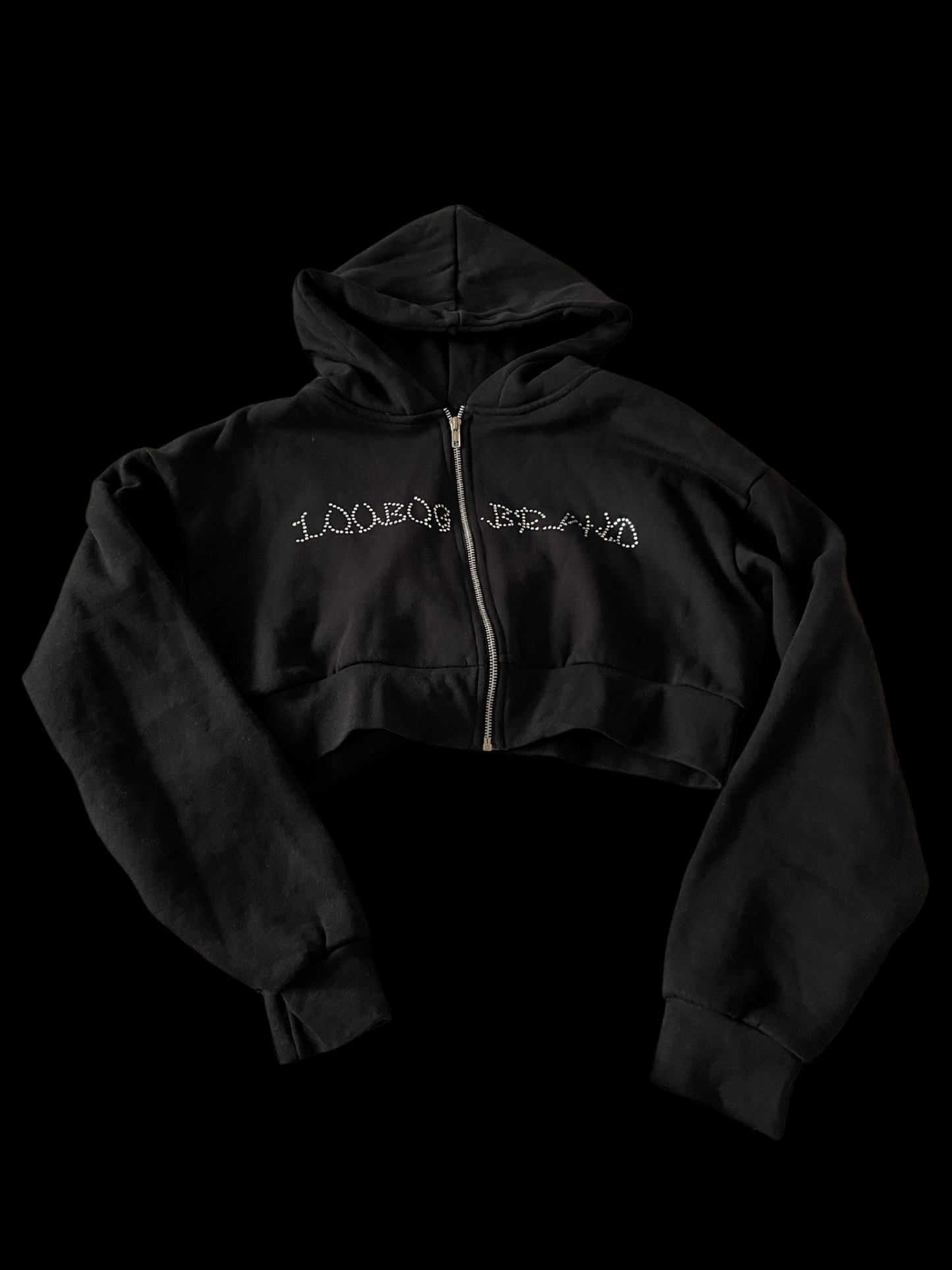 Cropped Signature Zip-up Hoodie