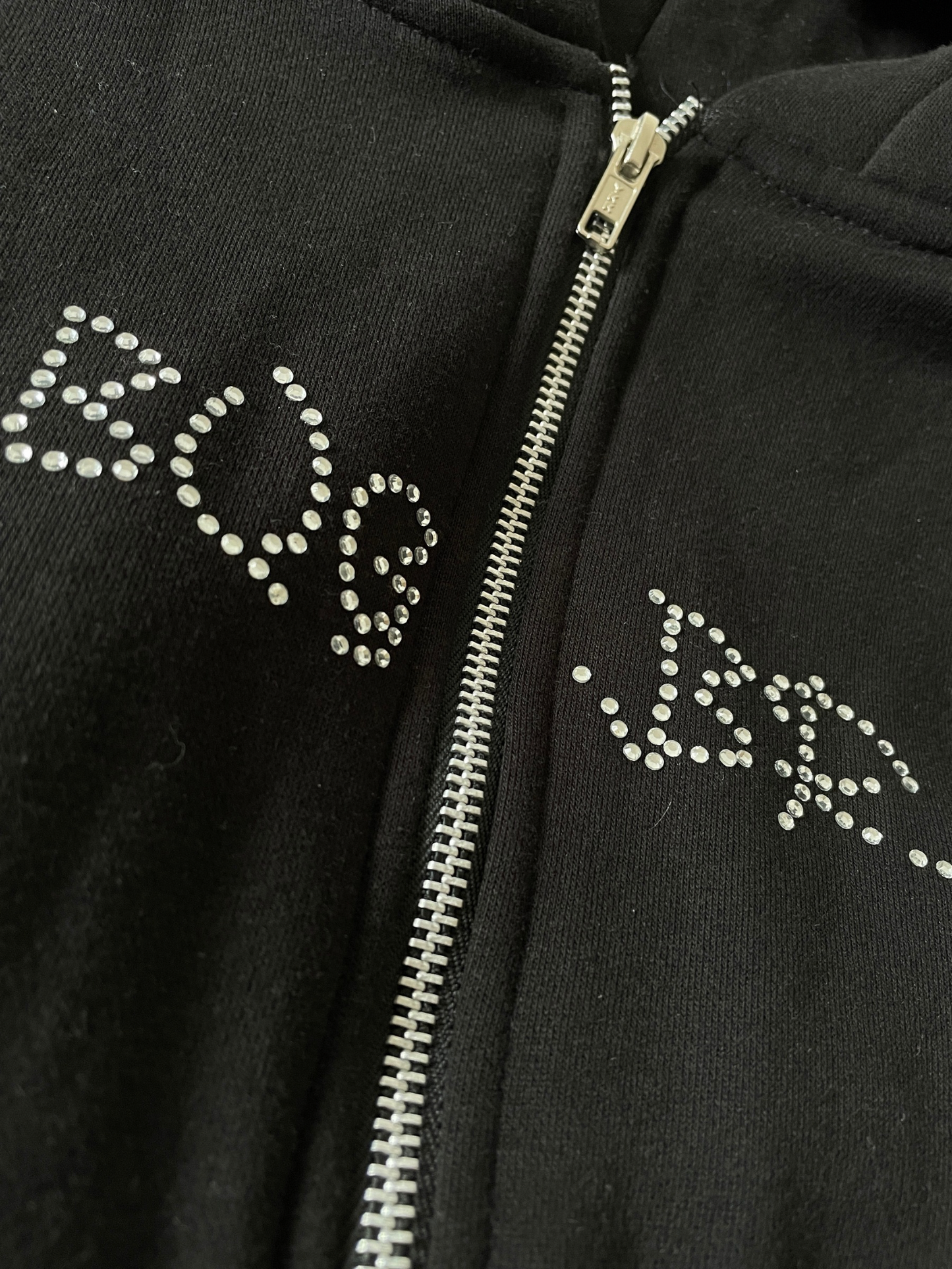 Cropped Signature Zip-up Hoodie