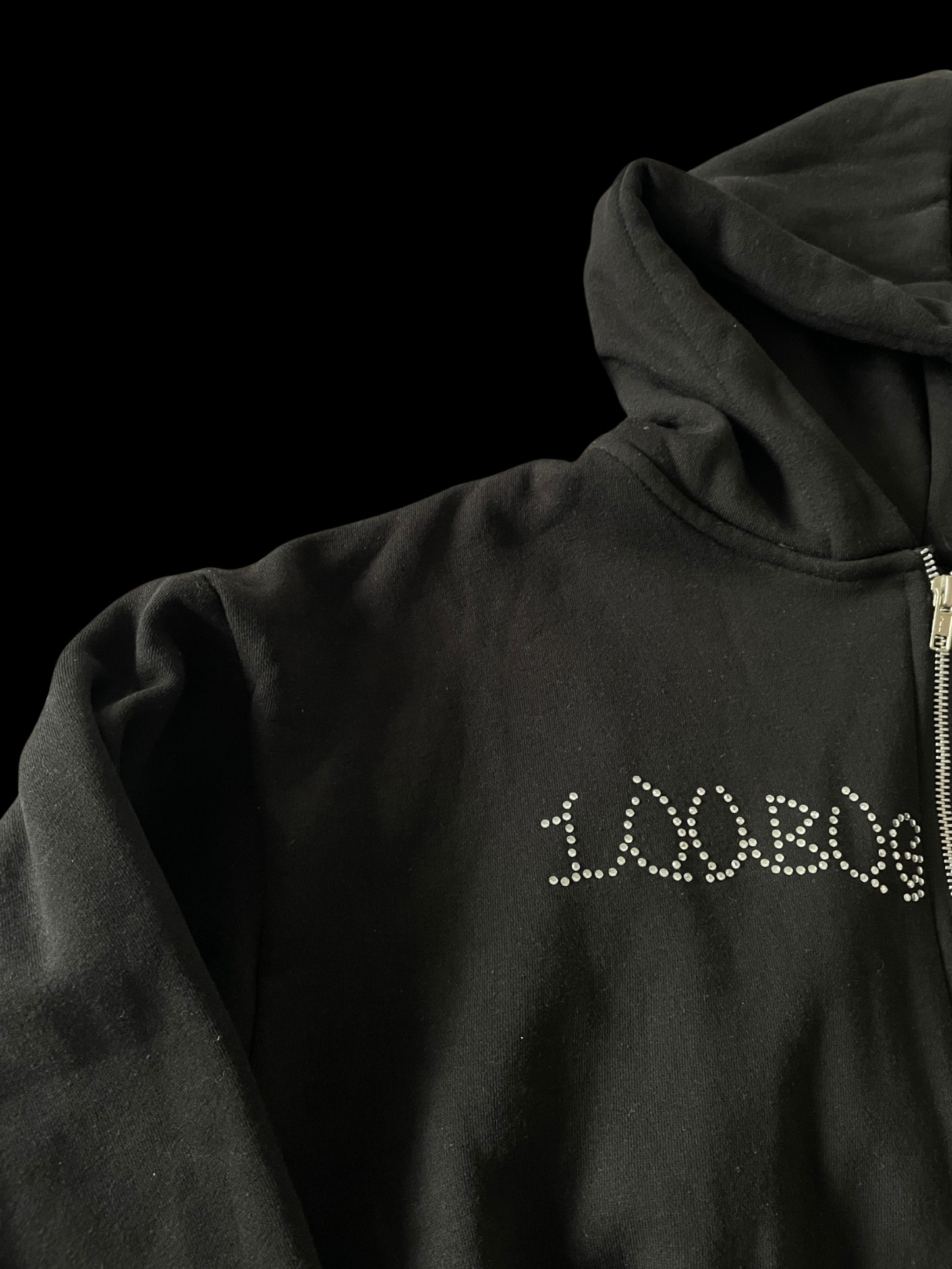 Cropped Signature Zip-up Hoodie